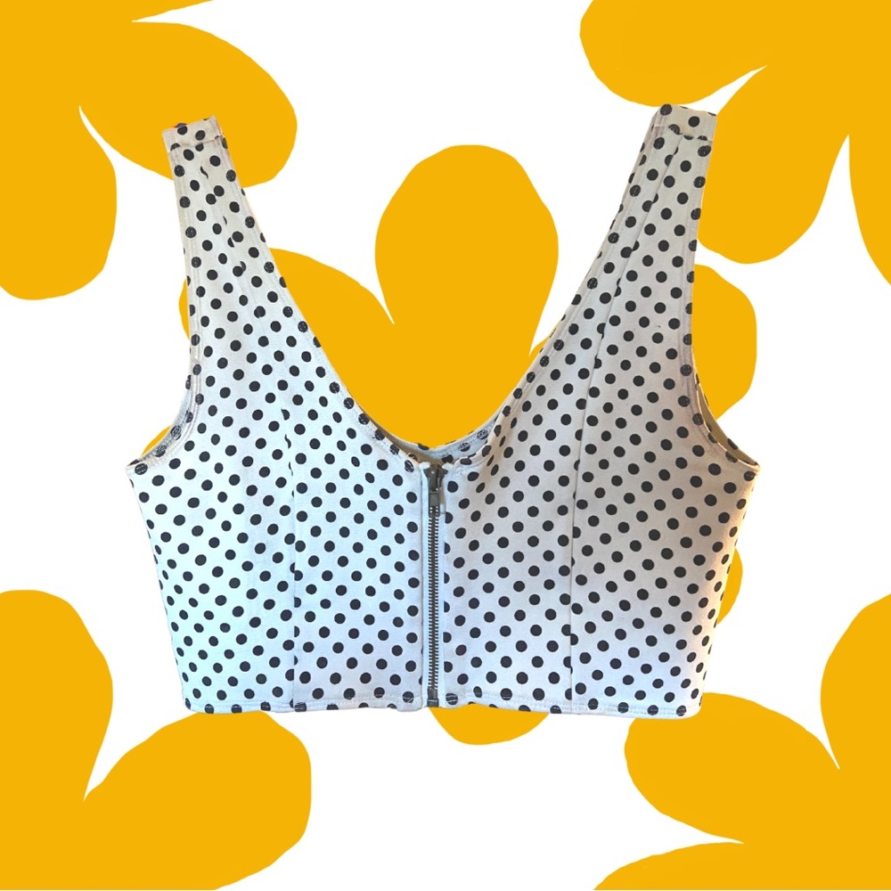 Polka dot crop top